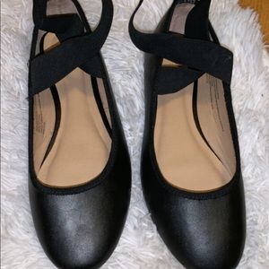 Jane Elastic Ballet Flats with Ankle wrap |Mossimo